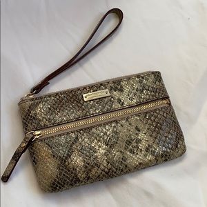 Kate Spade Snakeskin wristlet